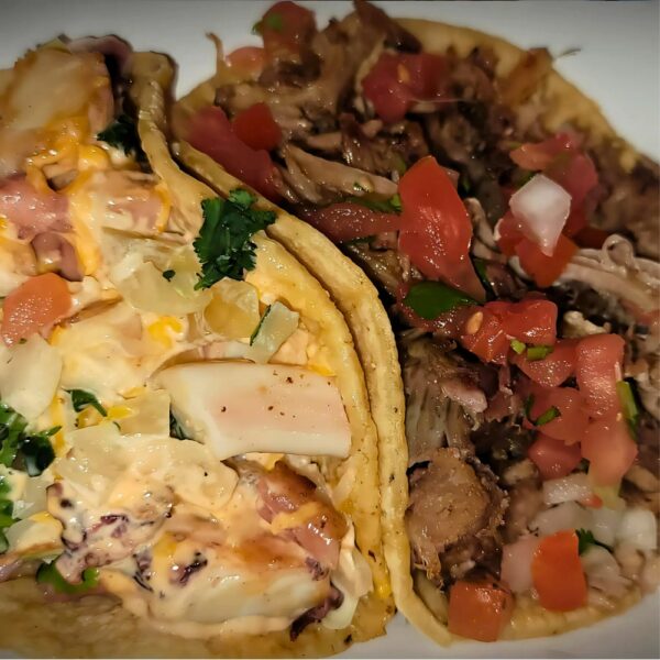 Octopus & Carnitas Tacos